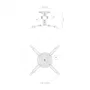 Aisens Soporte Universal Giratorio e Inclinable de Techo para Proyector Blanco